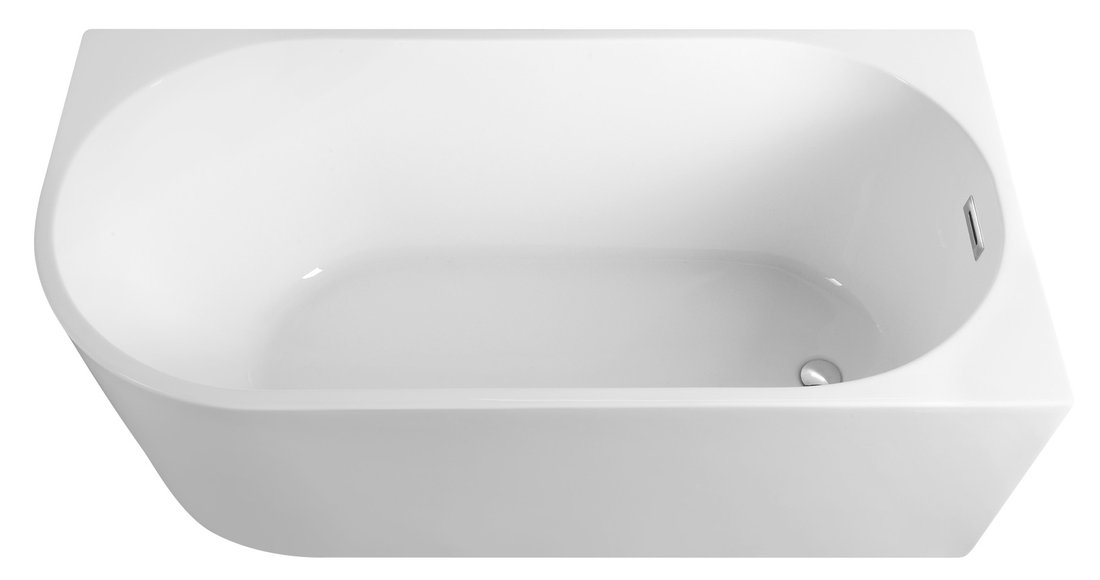 TIBERA R Freistehende Badewanne 150x75 cm, weiß
