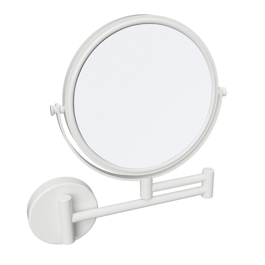 X-ROUND WHITE Kosmetikspiegel zum Einhängen, Durchmesser 190mm, weiss