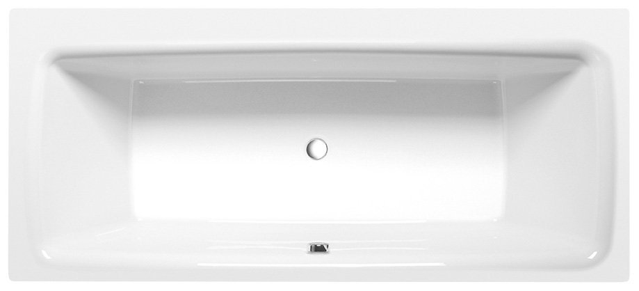 KVADRA Badewanne mit Rahmengestell 170x80x47cm, weiß