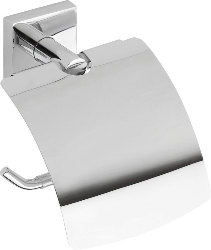 X-SQUARE Toilettenpapierhalter mit Deckel, Chrom