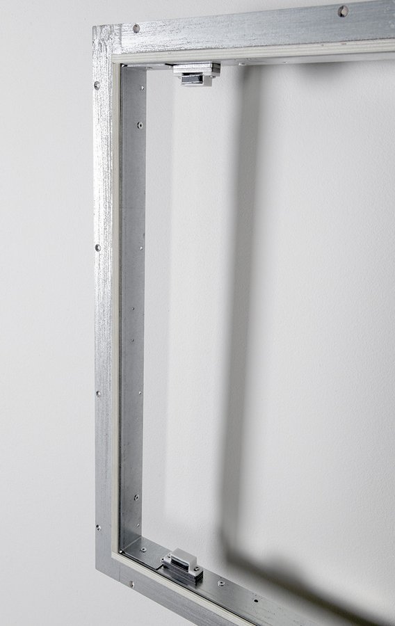 ZARZ Inspektionstür unter Fliesen 30x30cm, Click-Clack Öffnung, Verzinkter Stahl