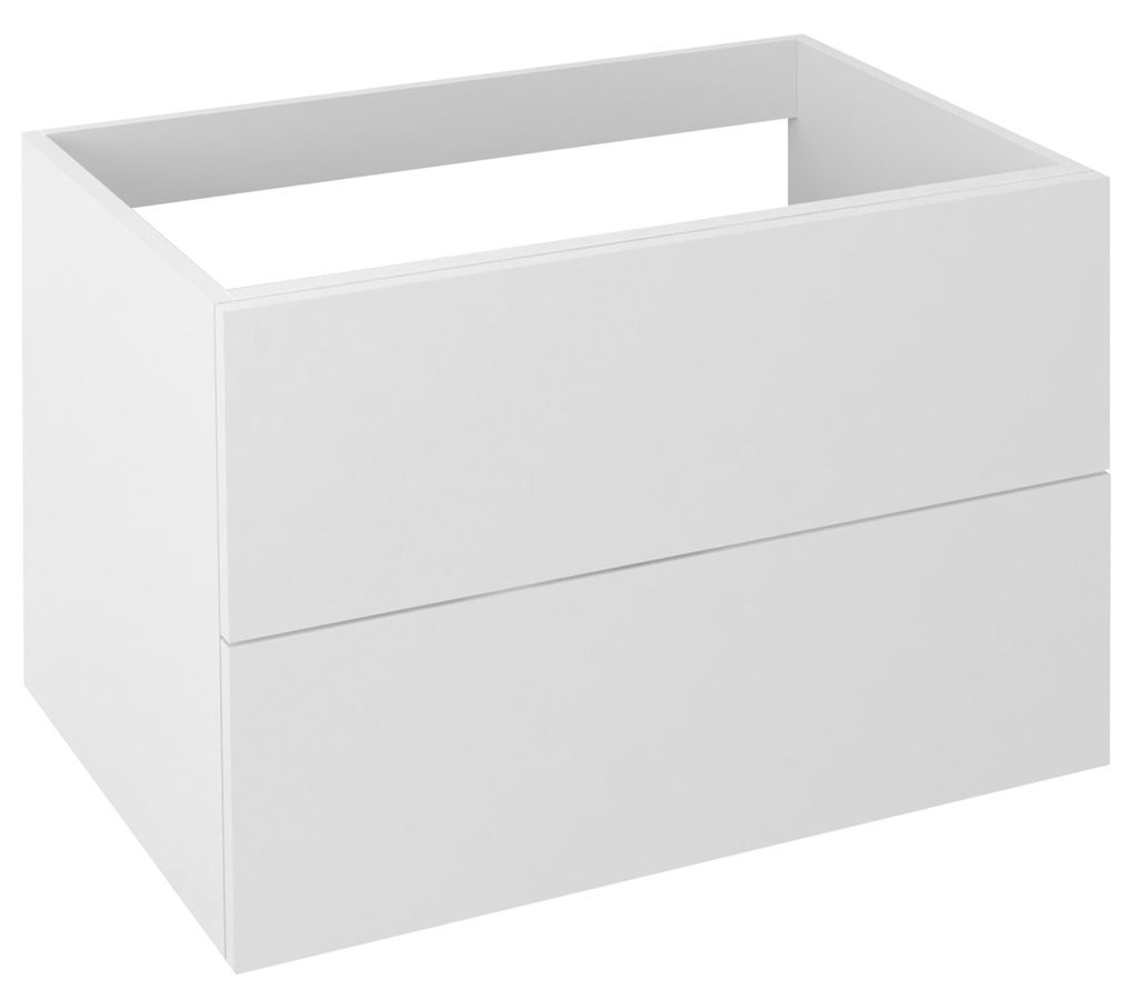 TREOS Schubladenschrank 75x53x50,5cm, Weiße matt (TS075)
