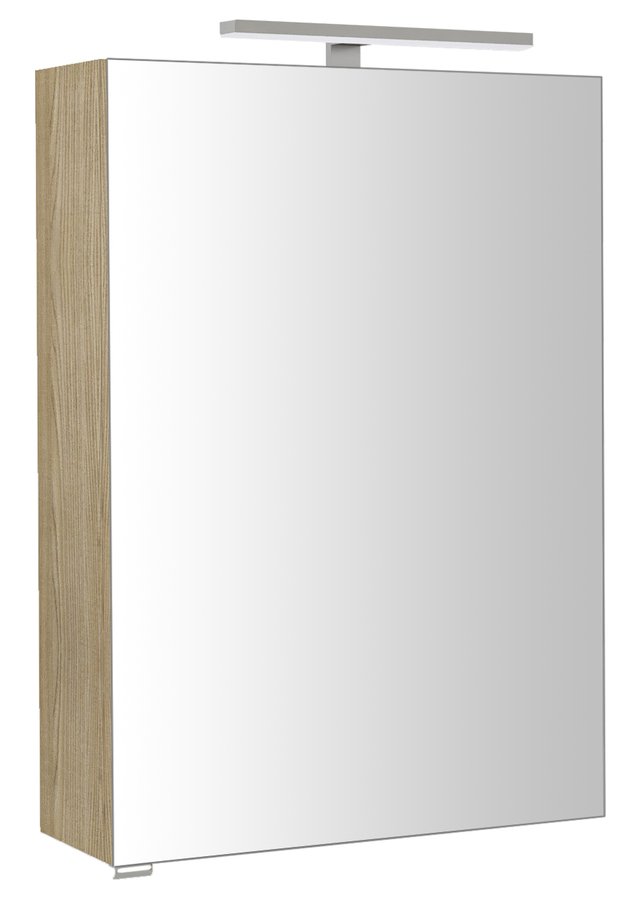 RIWA Spiegelschrank mit LED Beleuchtung, 50x70x17cm, Ulme Bardini