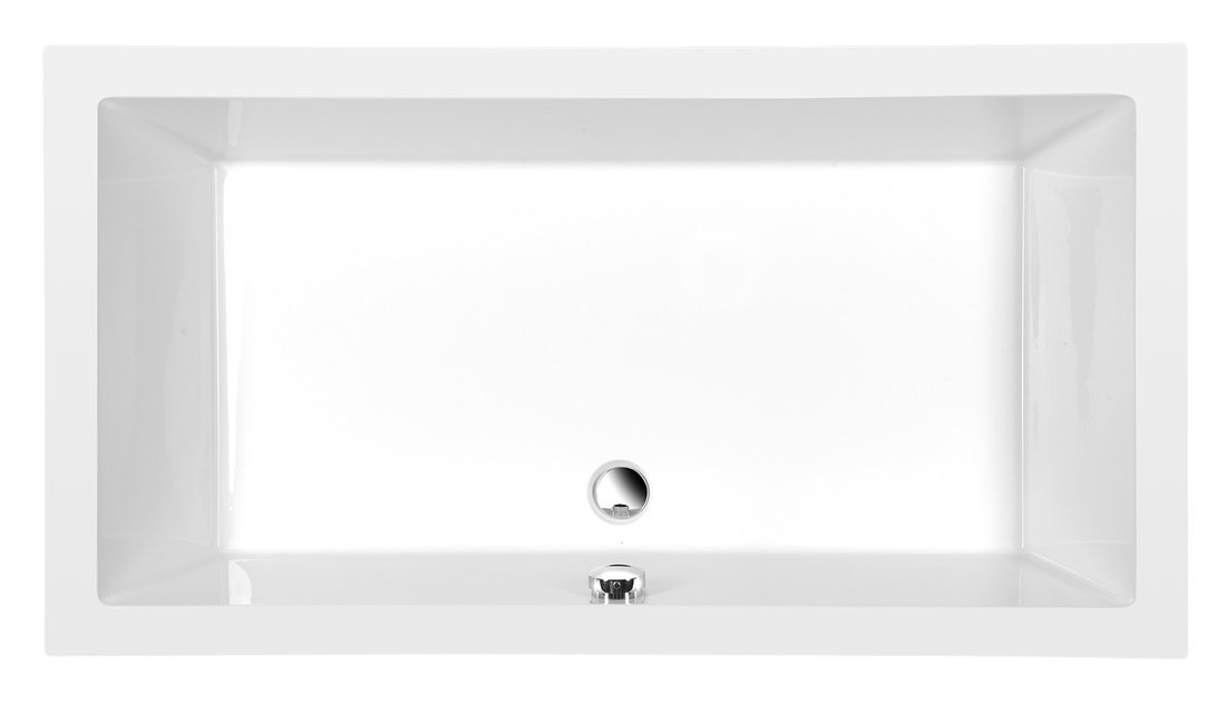 DEEP Rechteck-Duschwanne 100x90x26cm, tief, weiß mit Rahmengestell