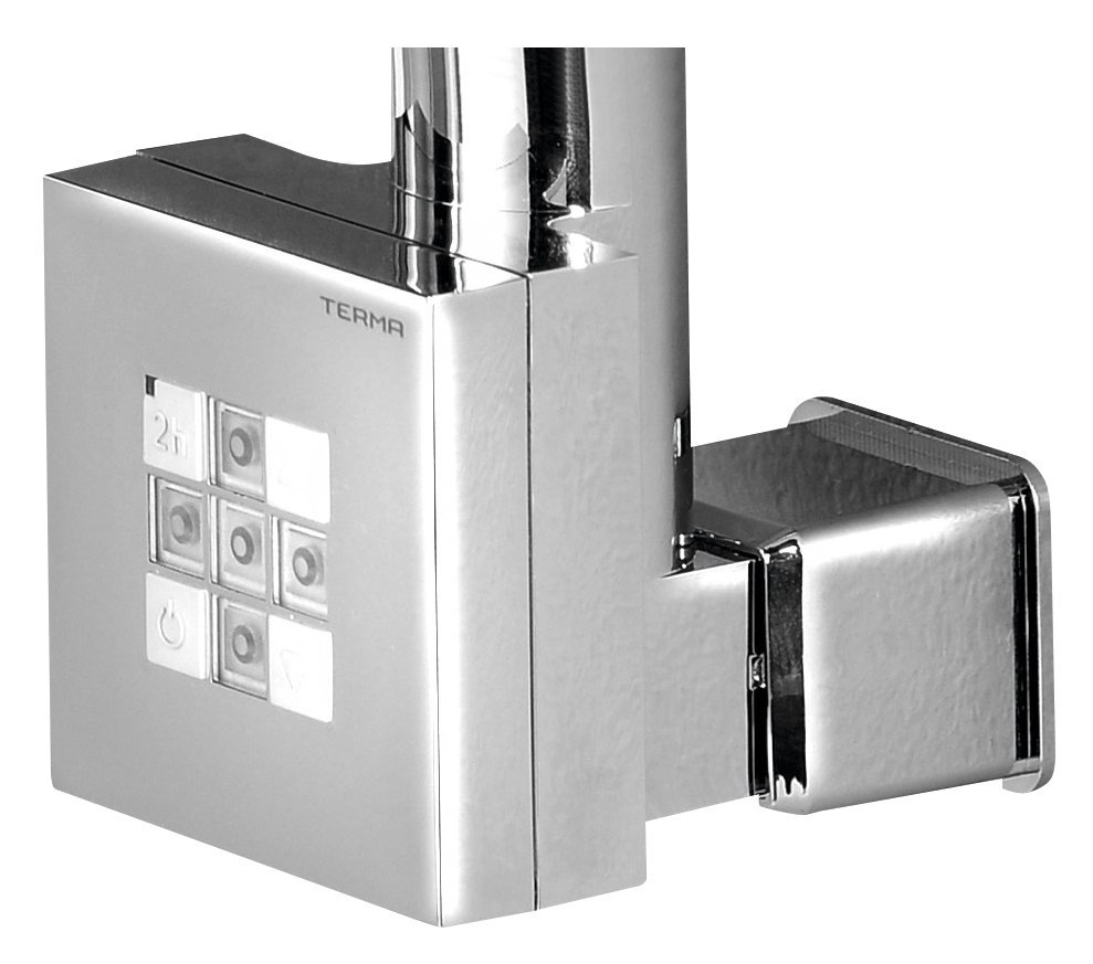 KTX E-Patrone mit Thermostat mit Deckel für Kabel, 300 W, Chrom