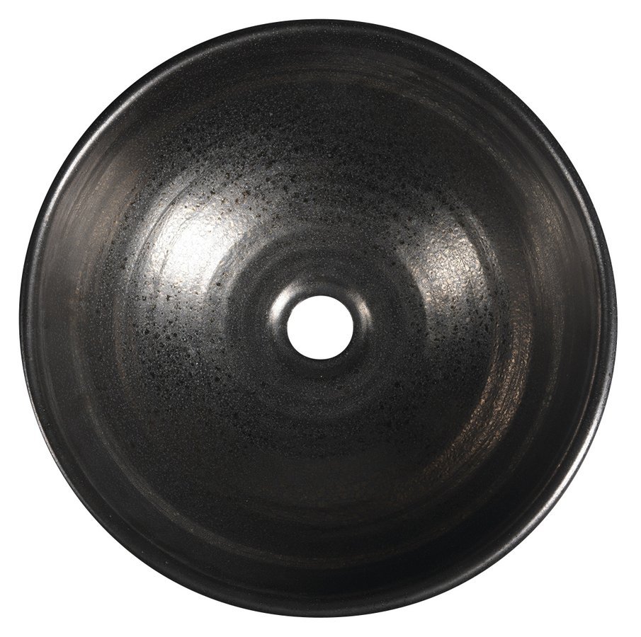 ATTILA Waschbecken Durchmesser 43 cm, Keramik, metallisches Kupfer