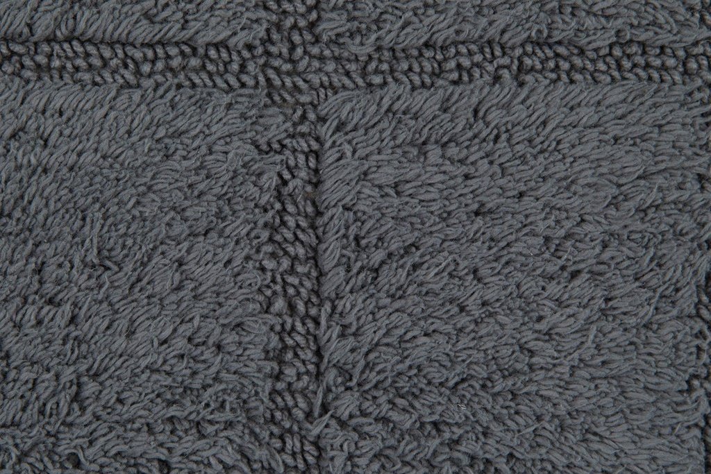DELHI Badvorlage 50x80 cm, 100% polyester, dunkelgrau