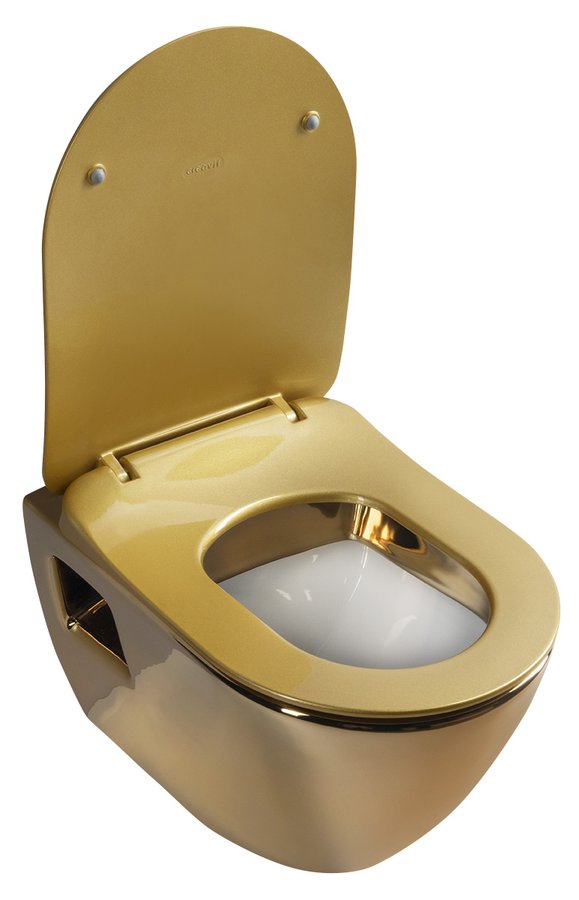 PAULA WC-Sitz, SLIM,  Soft Close, gold