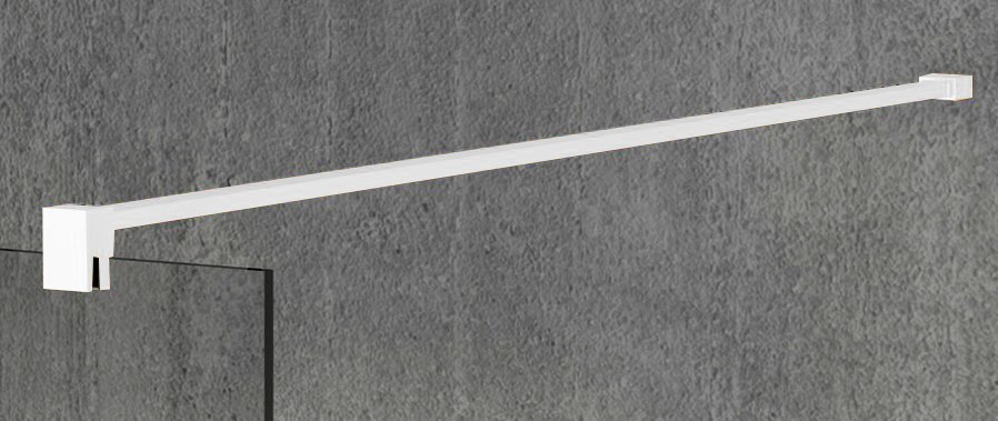 VARIO WHITE Dusch-Glasteil, freistehend, graues Glas, 700 mm