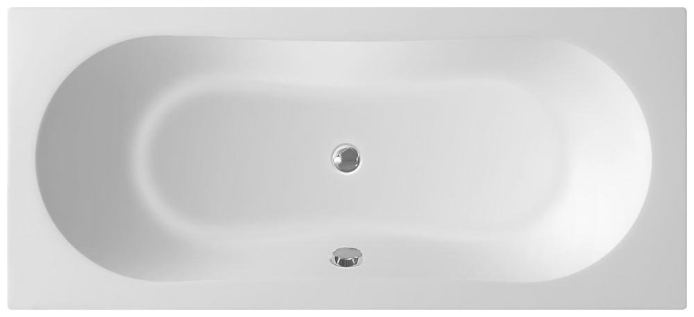 JIZERA Badewanne180x80x39cm ohne Füße, weiß