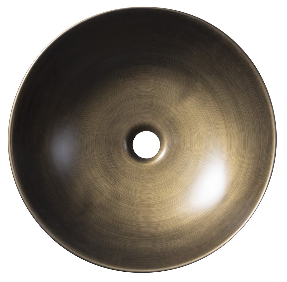 PRIORI Keramik-Waschtisch, Durchmesser 41,5 cm, Bronze