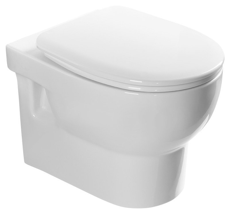 ABSOLUTE Hänge-WC mit Rimless Technologie, 50x35 cm, weiss
