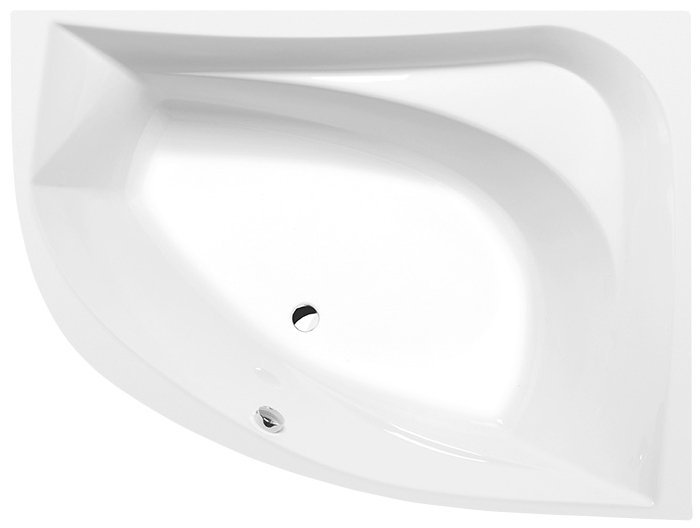 TANYA R asymmetrische Badewanne 160x120x49cm, rechts, weiß