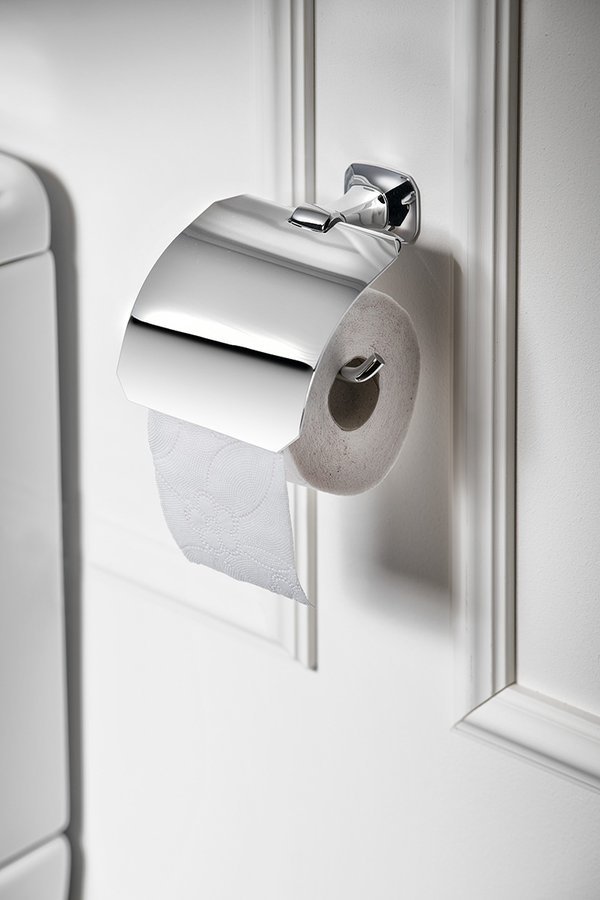 AIDA Toilettenpapierhalter mit Deckel, Chrom