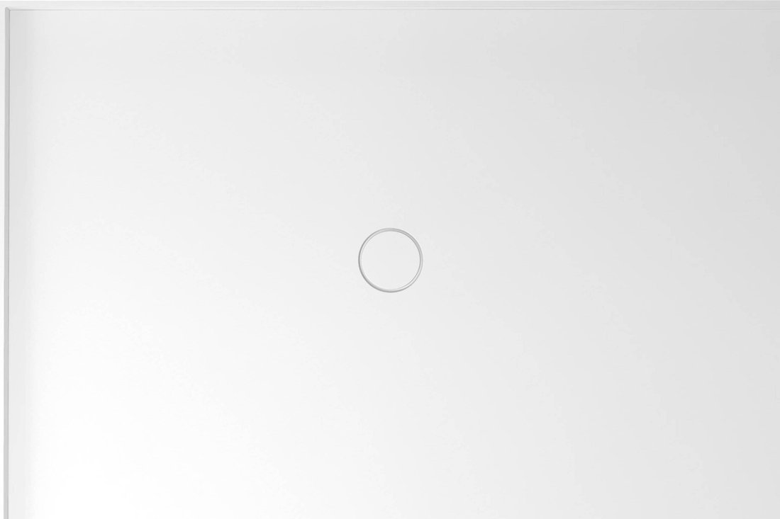 MIRAI Gussmarmor - Duschwanne, Rechteck 120x80x1,8cm, links, weiß