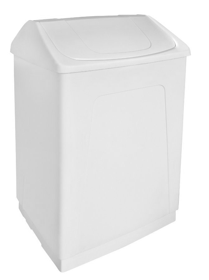 Mülleimer kippbar, 55l, Plastik ABS weiß