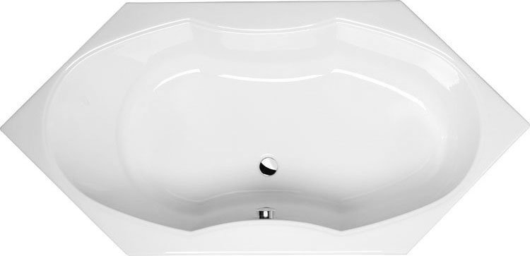 TOKATA Acryl-Badewanne 136x136x43cm, weiß