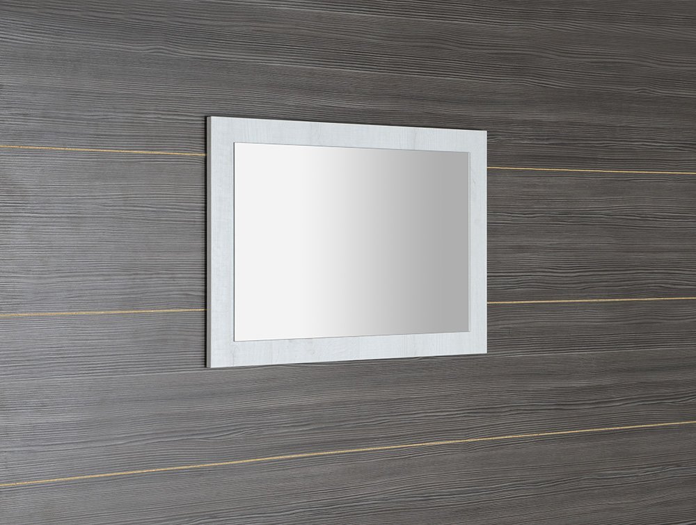 TREOS Spiegel mit dem Rahmen 750x500x28mm, Eiche Polar (TS752)
