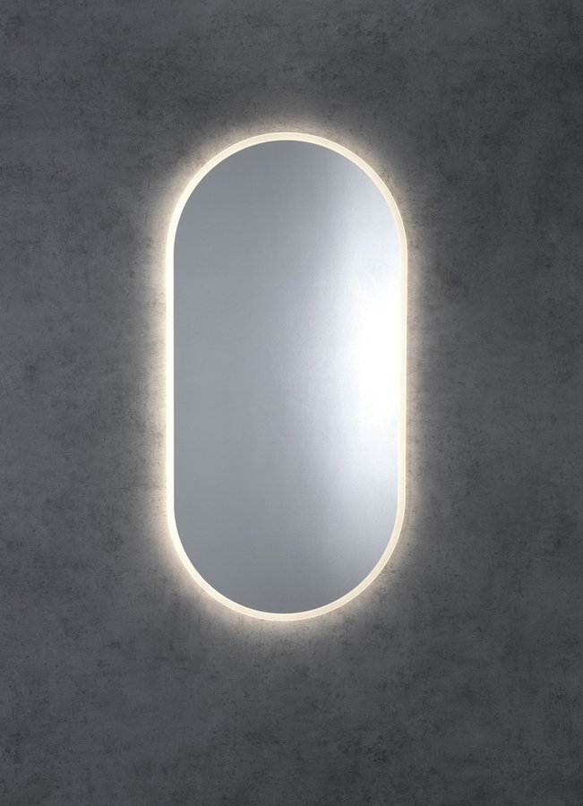 MINOX Oval Spiegel mit LED Beleuchtung 50x100cm