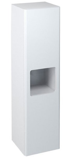 ELLA Hochschrank 35x140x30cm, 1x Tür, links/rechts, weiß (70121LP)