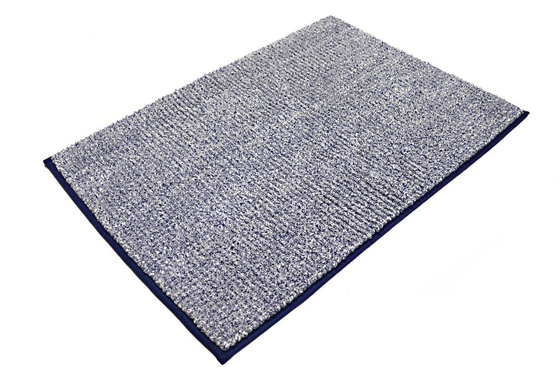 Badvorlage 50x70cm Anti-Rutsch, 100% polyester, blau
