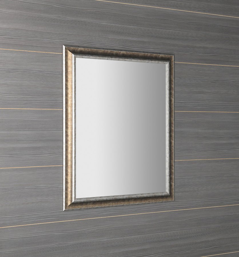 AMBIENTE Spiegel im Holzrahmen 720x920mm, Patina aus Bronze