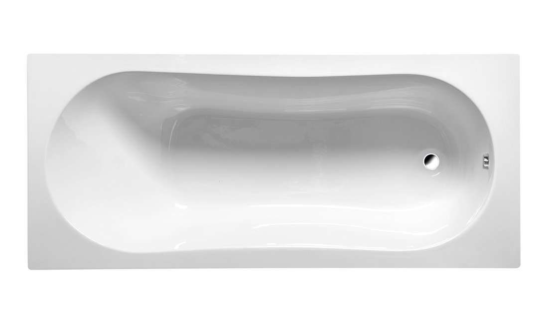 JIZERA Badewanne 160x70x39cm ohne Füße, weiß