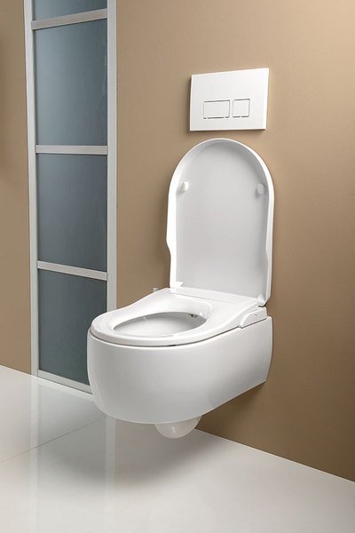 CLEAN STAR Dusch-WC-Aufsatz, D-Form