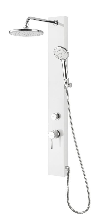 FIGA Duschsäule mit Armatur, 1050 mm, weiß