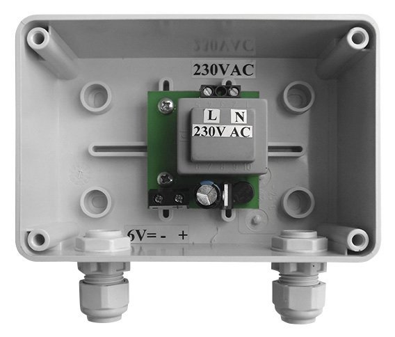 Stromversorgung 230V /6V DC (1-10 Urinalspüler)
