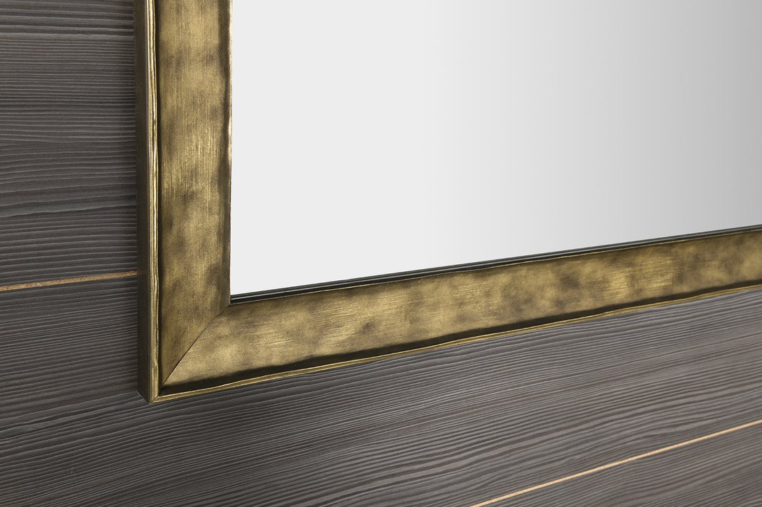 BERGARA Spiegel im Holzrahmen 642x1042mm, golden