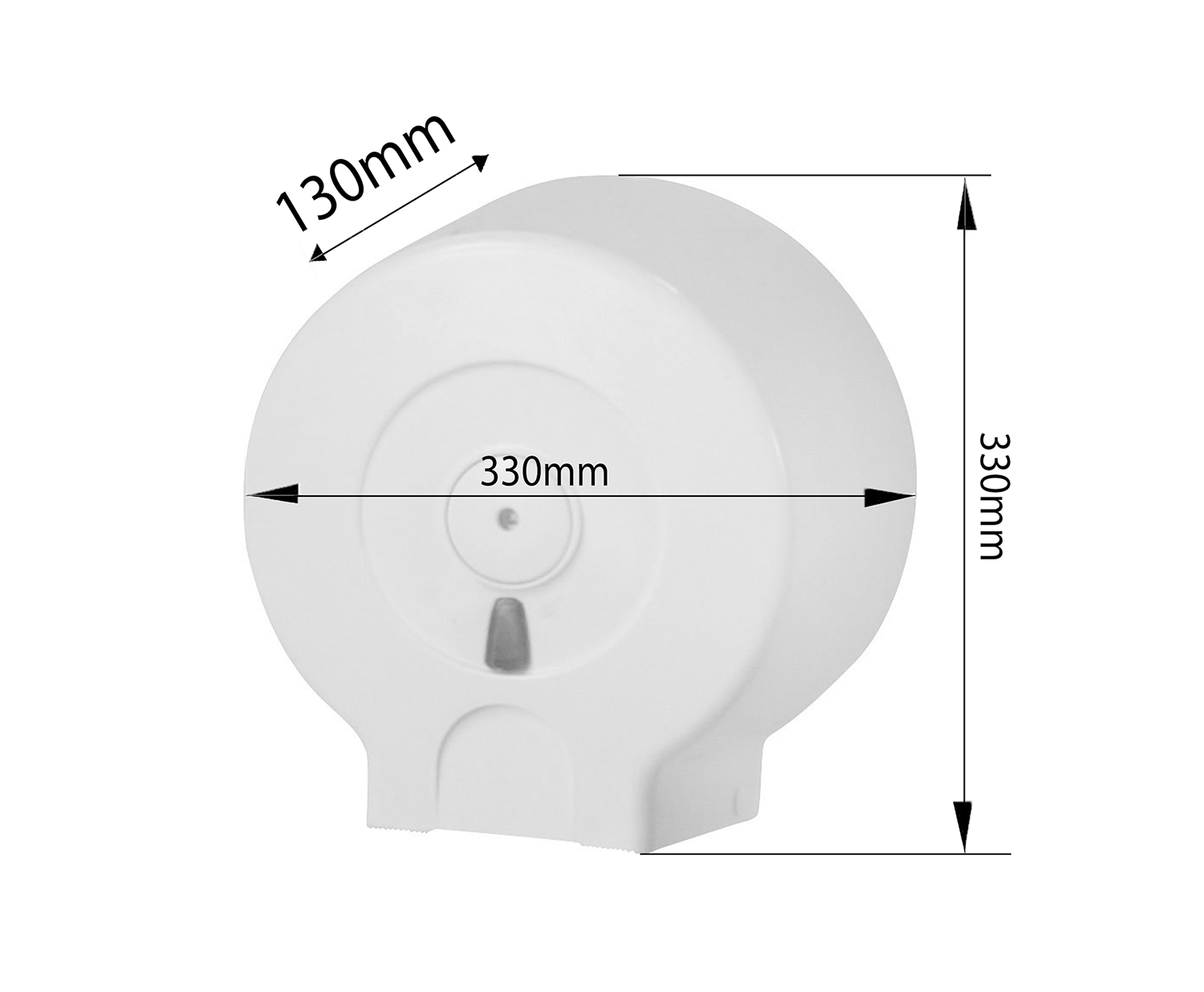 Toilettenpapierspender bis 29 cm Durchmesser, ABS, weiß