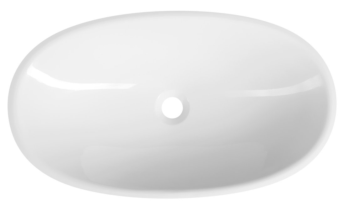 LOMAX Gussmarmor-Waschtisch 61x35cm, weiß