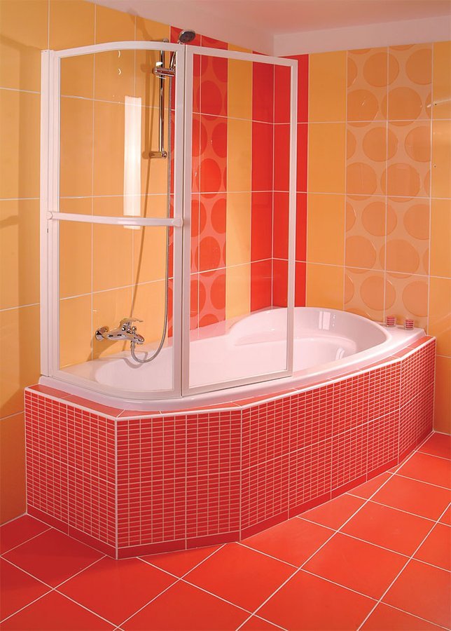 NAOS 150 L asymmetrische Badewanne 150x100x43cm, links, weiß