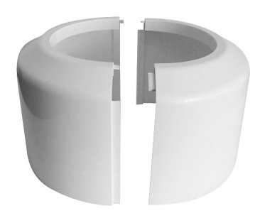 Rosette für WC-Anschluss, 2-teilig, 110mm, h.105mm