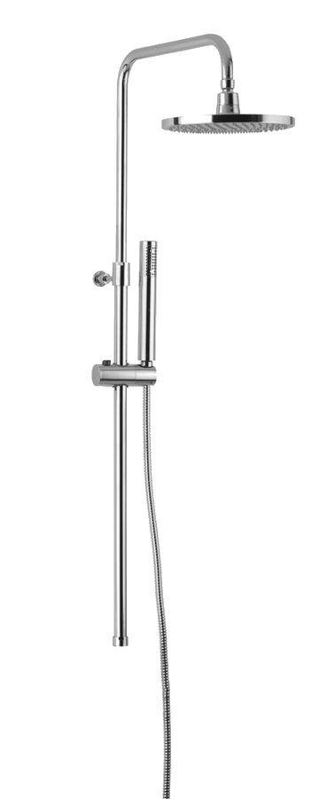 CORNELLI Duschsäule für Badewanne ohne Armatur (für CE10S), Chrom