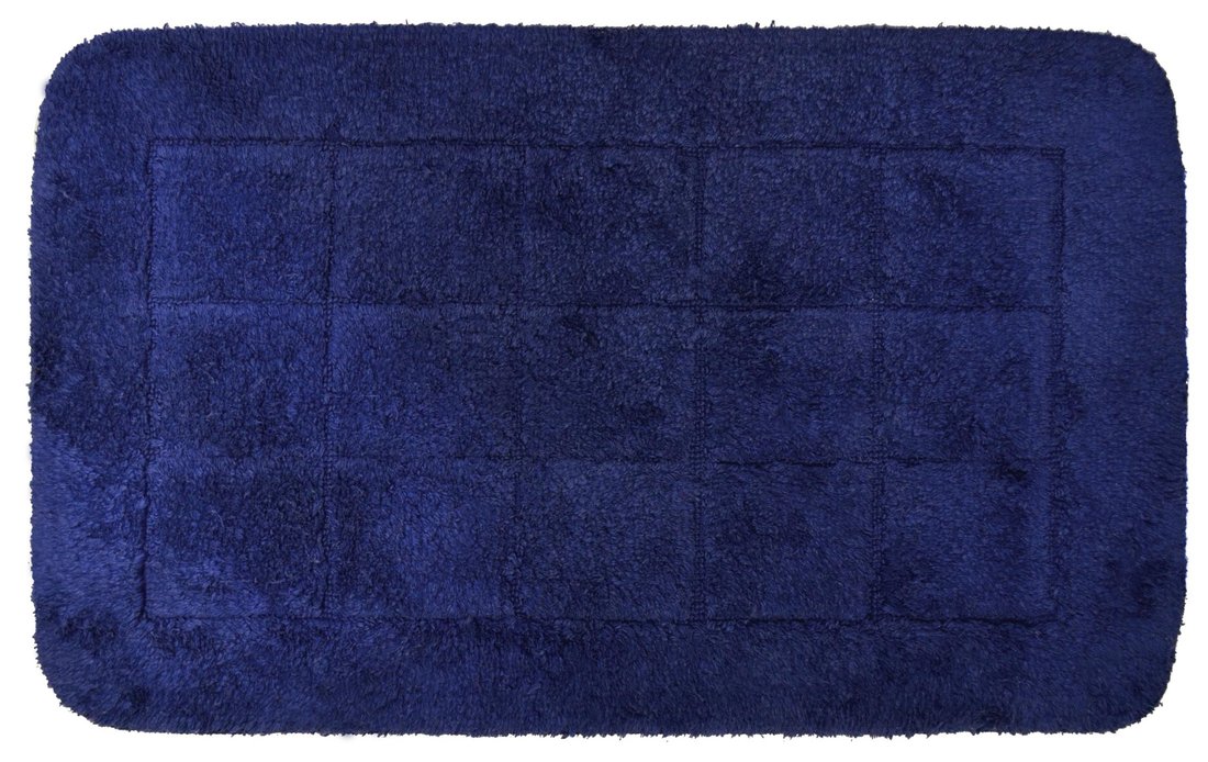 DELHI Badvorlage 50x80 cm, 100% polyester, dunkelblau