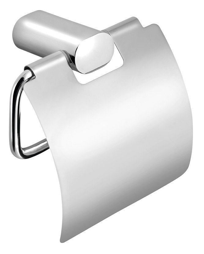 FLORI Toilettenpapierhalter mit Deckel, Chrom
