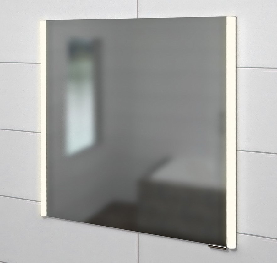 INTEGRA Spiegelschrank mit LED Beleuchtung, zum Einbauen, 65x70cm, links/rechts