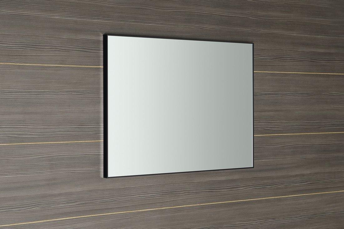 AROWANA Spiegel mit dem Rahmen, 500x800mm, schwarz Matte
