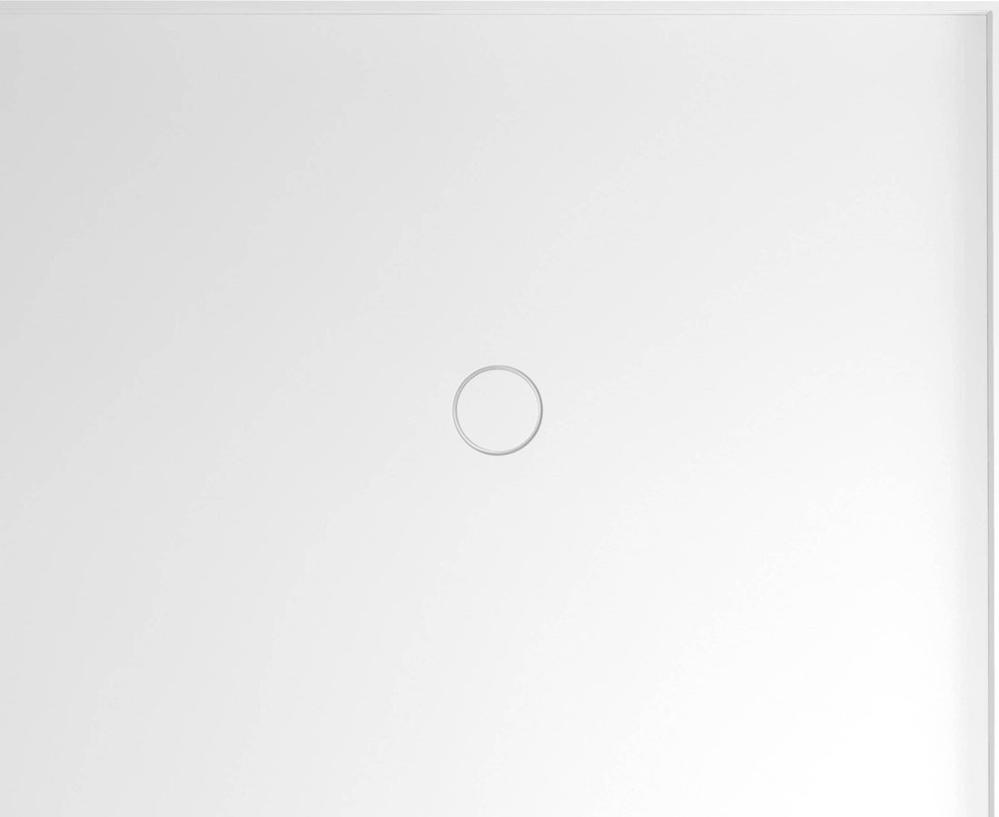 MIRAI Gussmarmor - Duschwanne, Rechteck 110x90x1,8cm, rechts, weiß
