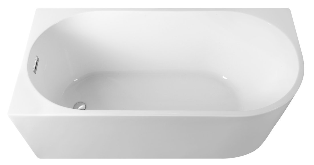 TIBERA L Freistehende Badewanne 150x75 cm, weiß