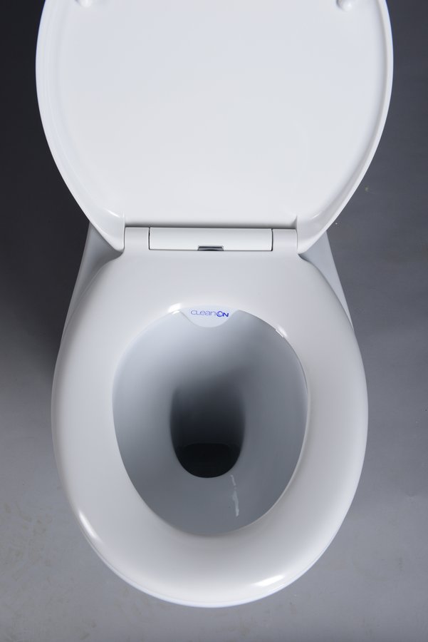 ETIUDA Kombi-WC erhöht Rimless, Abgang waagerecht