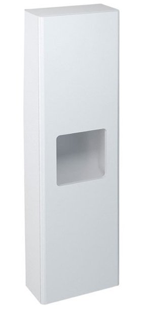ELLA Hochschrank 40x140x20cm, 1x Tür, links/rechts, weiß (70126LP)