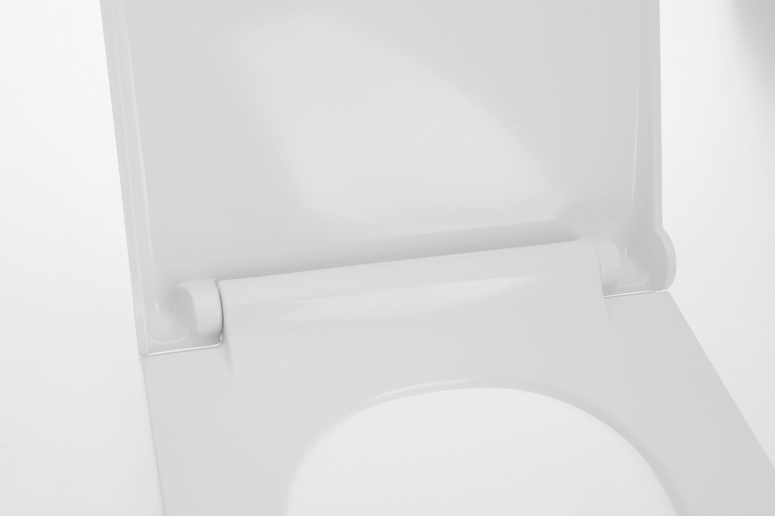 AVVA Slim WC Sitz mit Soft Close System , Weiß/ Chrom