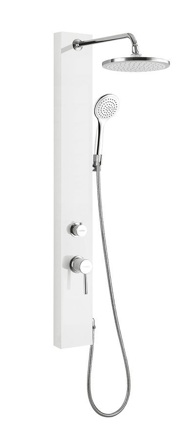 FIGA Duschsäule mit Armatur, 1050 mm, weiß