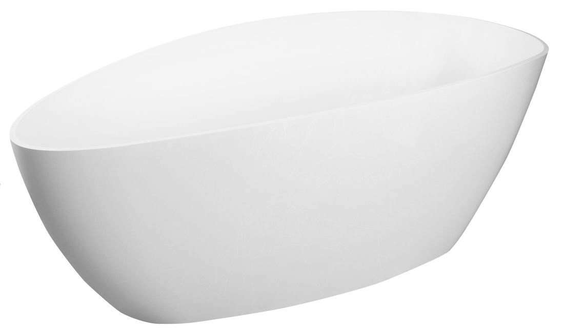 ELIPSIE - Gussmarmor-Badewanne 1700x770x620mm, Volumen 330 l , weiß glänzend
