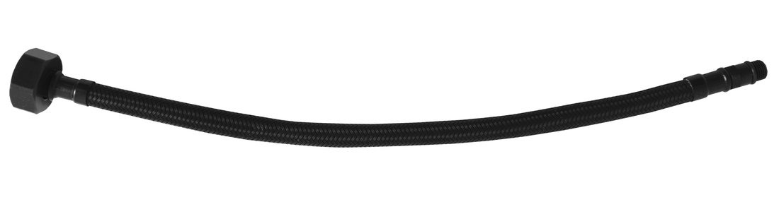 Flexibler Schlauch, Edelstahl M10x3/8", 35 cm, Schwarz