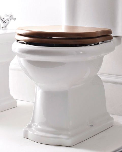 RETRO WC-Sitz, Nuss/bronze