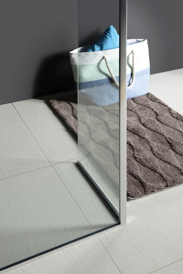 MODULAR SHOWER Glaswand für Wandmontage, für Seitenwand-Anschluss, 1100 mm